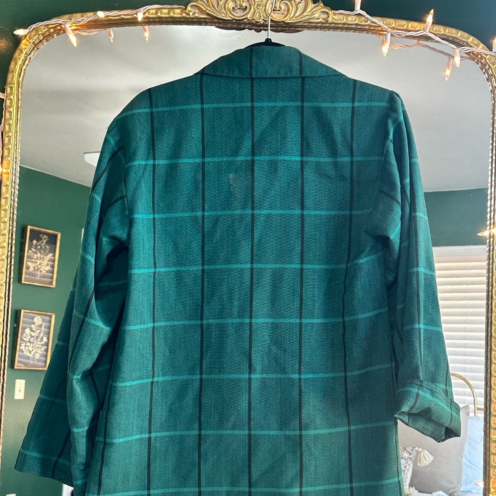 Vintage Applause III Green Plaid Jacket - Picture 6 of 6